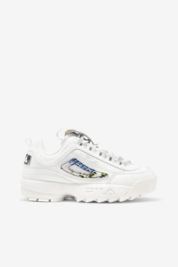 Zapatillas Fila Mujer Blancas / Blancas / Multicolor - Disruptor 2 Snake - España 963480RIA